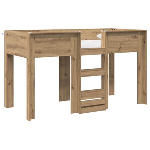 vidaXL K&oslash;yeseng for Barn Artisan Eik 75 x 190 cm Konstruert tre