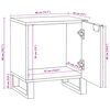 vidaXL Nattbordskap 2 pcs Valn&oslash;tt 40 x 33 x 46 cm Massivt akasietre