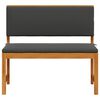 vidaXL Hagebenk Brun 100 x 50 x 91cm Massivt akasietre