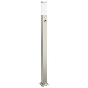 vidaXL Pullertlampe med sensor 110 cm rustfritt st&aring;l IP44