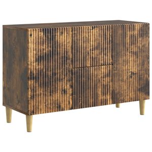 vidaXL Serviesskap med skuff R&oslash;kt Eik 89 x 34,5 x 60 cm Konstruert tre