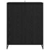 vidaXL Sko Skap med lagring Svart Eik 79 x 36 x 100 cm Konstruert tre