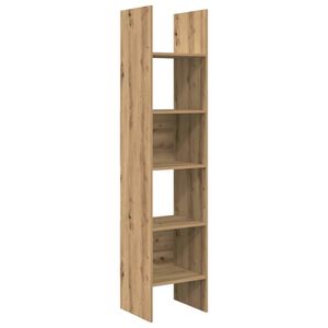 vidaXL Bokskap 5 niv&aring;er 40 x 35 x 180 cm Konstruert tre Artisan Eik
