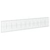 vidaXL Gabionkurv med deksel 1100x50x200 cm galvanisert jern