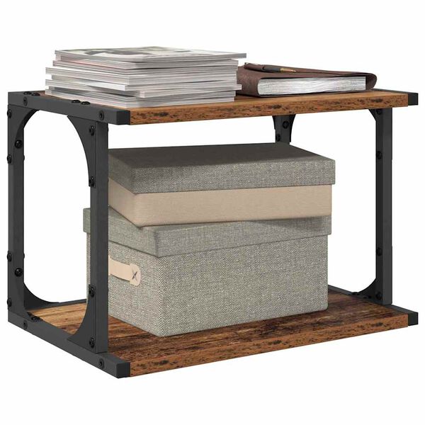 vidaXL Skiverstativ Gamle tre 41 x 28 x 33.5 cm Konstruert tre