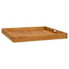 vidaXL Serveringsbrett 70x70 cm heltre teak