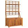 vidaXL Oppbevaringsboks med espalier 99x50x160 cm heltre akasie