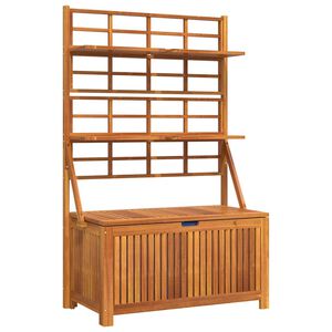 vidaXL Oppbevaringsboks med espalier 99x50x160 cm heltre akasie