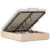vidaXL Ottoman Seng Ramme med Oppbevaring Naturlig 150 x 200 cm