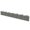 vidaXL Gabion galvanisert st&aring;l 450x30x50 cm