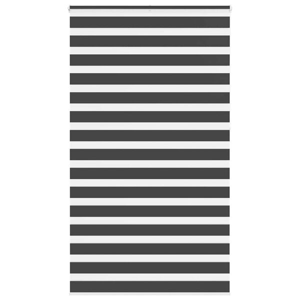 vidaXL Sebragardin svart 135x230 cm stoff bredde 130,9 cm polyester