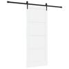 vidaXL Skyved&oslash;r ORKDAL Hvit 83 x 202 cm Heltre furu