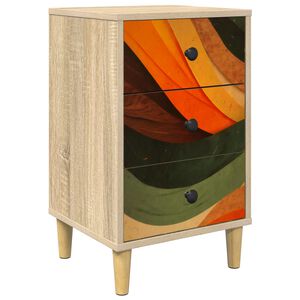 vidaXL Nattbordskap BONN Sonoma eik 36 x 33 x 60 cm Konstruert tre