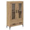 vidaXL H&oslash;yskap med skuff Artisan Eik 69,5 x 31 x 115 cm Konstruert tre