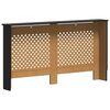 vidaXL Radiatordeksel svart 152x19x81,5 cm MDF