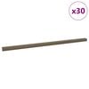 vidaXL Trappeneser 30 pcs Brun 67 x 3.5 x 3 cm Aluminium