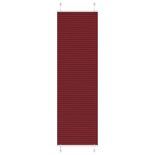 vidaXL Pliss&eacute;gardin Bordeaux R&oslash;d 55x200 cm Stoff Bredde 54,4 cm
