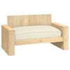 vidaXL Pallepute for sete Krem 120 x 80 x 12 cm Oxford-stoff