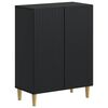 vidaXL Baderom Oppbevaringsskap ARNHEM Svart 59,5 x 31 x 80 cm