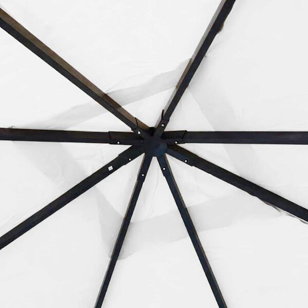 vidaXL Paviljong 4x4x3 m hvit 180 g/m&sup2;