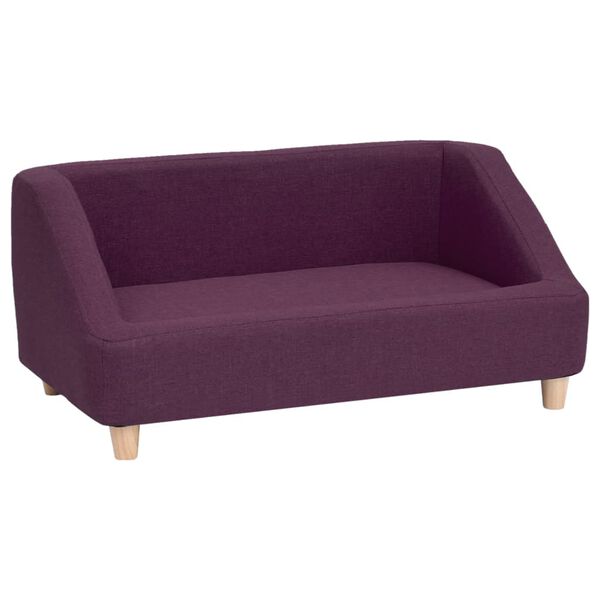 vidaXL Hundesofa burgunder 85x50x39 cm lin