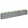 vidaXL Gabion høybed galvanisert stål 360x30x60 cm