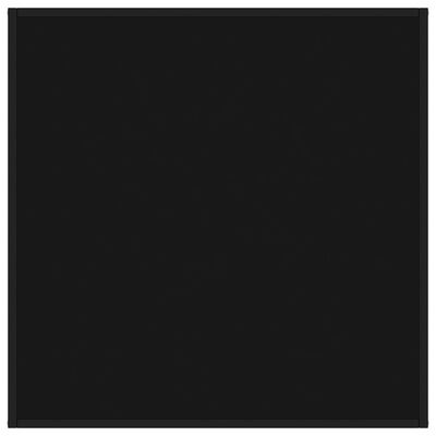 vidaXL Salongbord svart med svart glass 90x90x50 cm