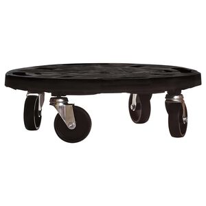 vidaXL Plantetraller med hjul 40 cm diameter svart 275 kg