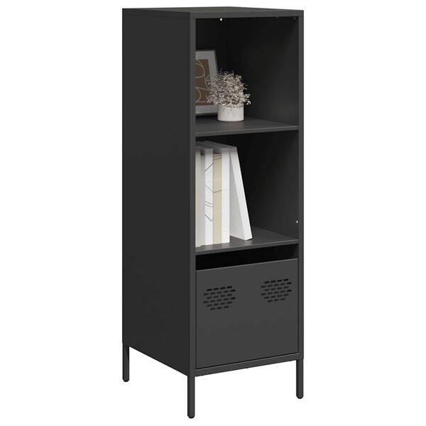 vidaXL Highboard svart 35x39x103,5 cm stål
