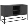 vidaXL TV-benk svart 100,5x39x60,5 cm st&aring;l