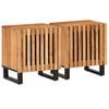 vidaXL Nattbord 2 stk 40x34x46 cm heltre akasie