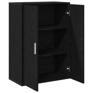 vidaXL Serviesskap Svart Eik 60 x 31 x 84 cm Konstruert tre