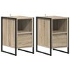vidaXL Nattbord 2 stk. Sonoma eik 39,5 x 30 x 50 cm Konstruert tre