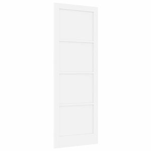 vidaXL Innvendig D&oslash;r 83 x 232 cm Kryssfin&eacute;r Hvit