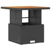 vidaXL Hage Spisegruppe Svart Poly rattan