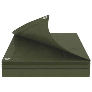 vidaXL Presenning med &oslash;yer Gr&oslash;nn 2 x 3 m 90 gsm PE