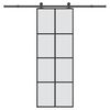 vidaXL Skyved&oslash;r med monteringssett 76x205 cm ESG glass og aluminium