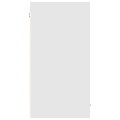 vidaXL Hengende skap høyglans hvit 80x31x60 cm sponplate