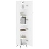 vidaXL Highboard hvit 34,5x34x180 cm konstruert tre
