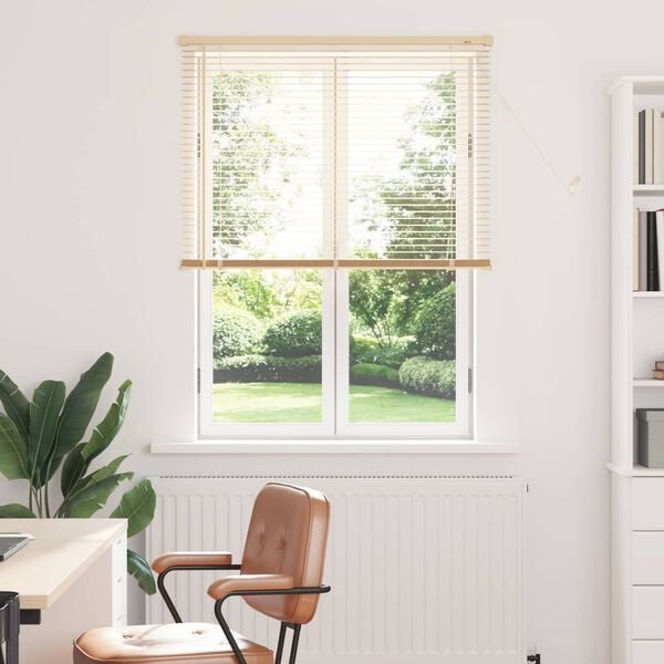 vidaXL Venetiansk persienne Lys Brun med M&oslash;nster 150 x 80 cm PVC