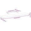 vidaXL Flytende hylle 110x23,5x4 cm konstruert tre