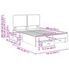 vidaXL Sengestamme med skuff Sonoma eik 140 x 200 cm Konstruert tre