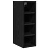 vidaXL Hengende skap Svart eik 20 x 29,5 x 60 cm Konstruert tre