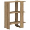 vidaXL Bokhylle 2 niv&aring;er 52 x 25 x 71,5 cm Konstruert tre Artisan Eik