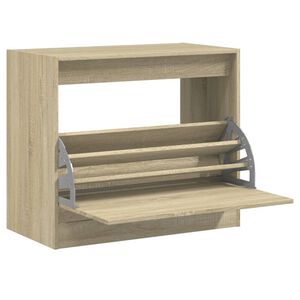 vidaXL Skoskap sonoma eik 80x42x69 cm konstruert tre