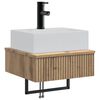 vidaXL Vegghengt vask Artisan eik 40 x 41 x 39 cm Konstruert tre