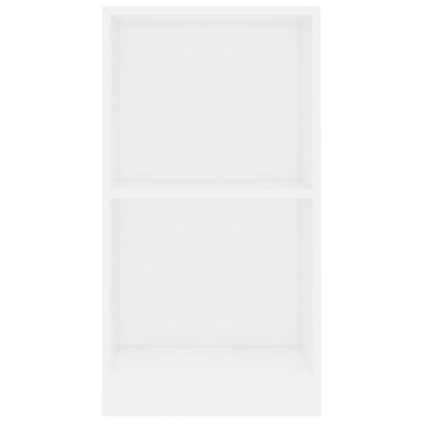 vidaXL Bokhylle hvit 40x24x75 cm konstruert tre