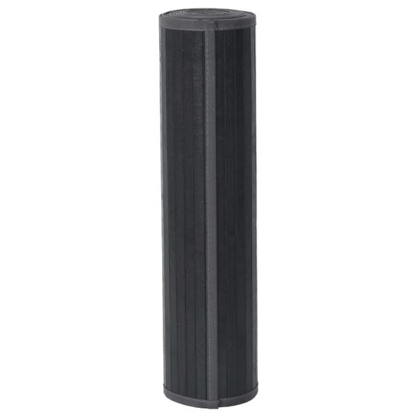 vidaXL Teppe rektangul&aelig;r gr&aring; 70x400 cm bambus