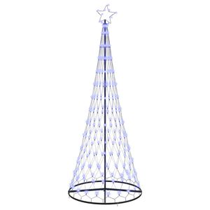 vidaXL LED juletre Bl&aring; 250 cm Metall