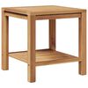 vidaXL Kaffebord Brun 45 x 45 x 45 cm Heltre teak